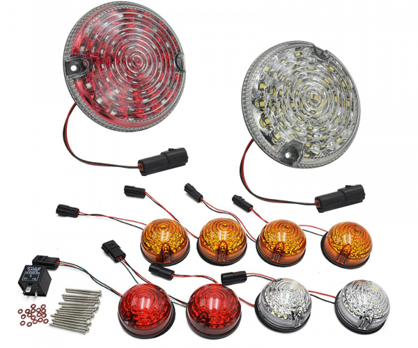 Defender Deluxe Upgraded LED lights kit with spacers  - Land Rover