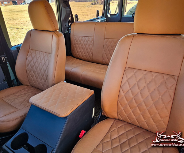 Seats Recover (Jag Tan Leather) - Land Rover Defender 